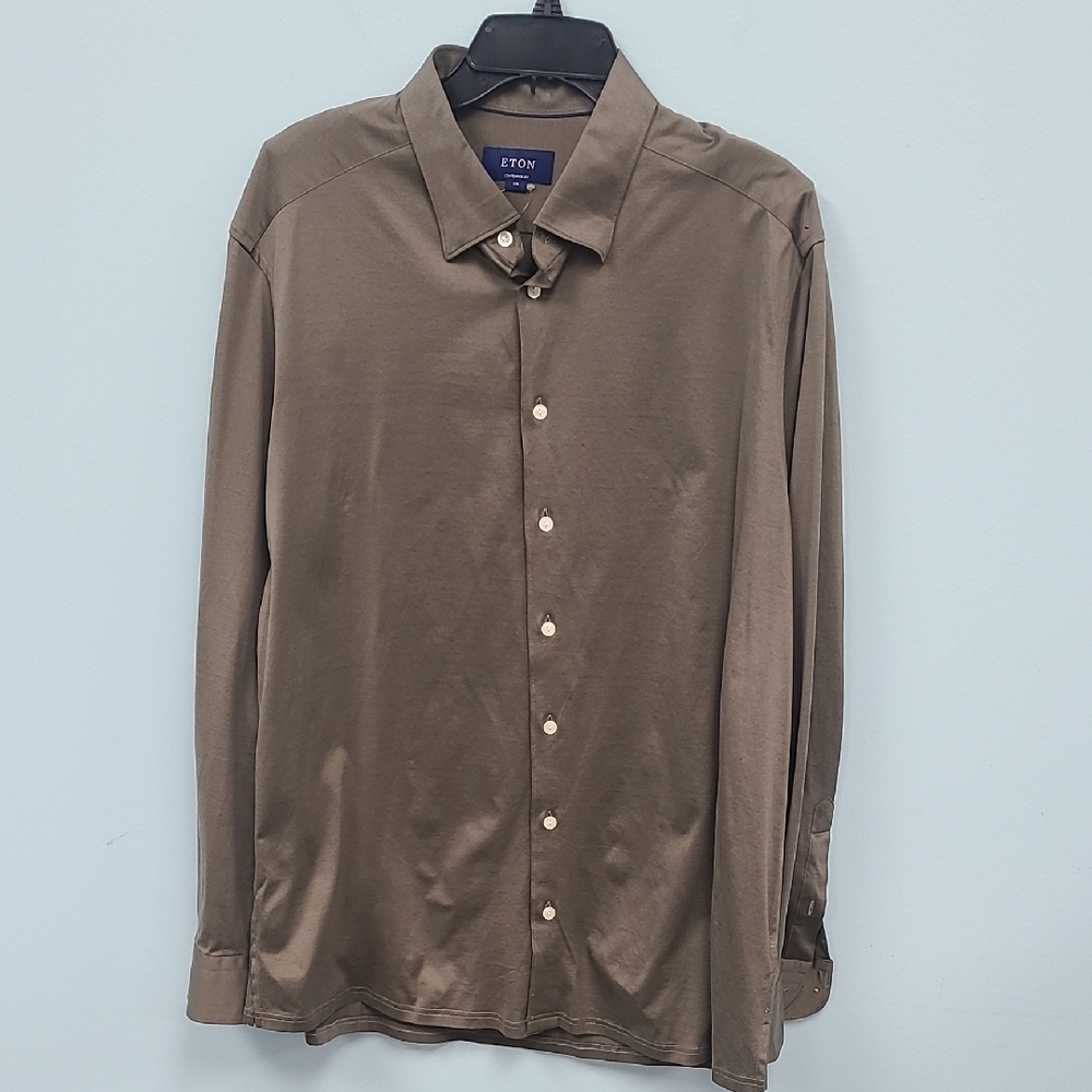 Eton Men's Brown Shirt